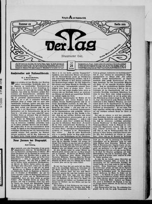Der Tag vom 21.04.1914
