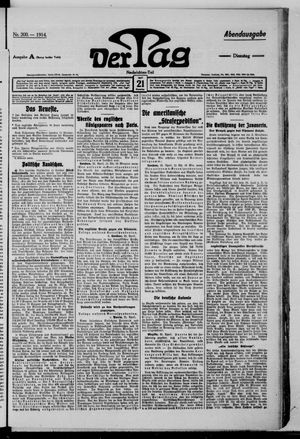 Der Tag vom 21.04.1914