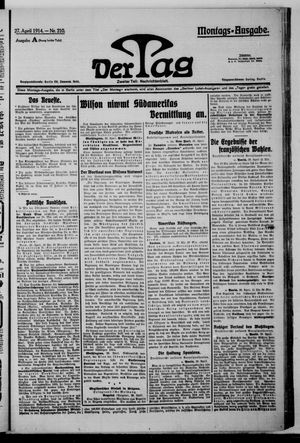 Der Tag vom 27.04.1914