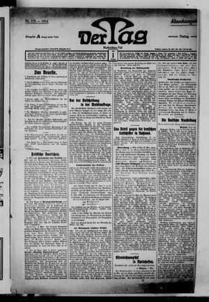 Der Tag vom 01.05.1914