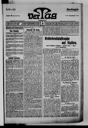 Der Tag vom 09.05.1914