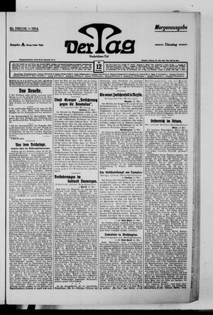 Der Tag vom 12.05.1914