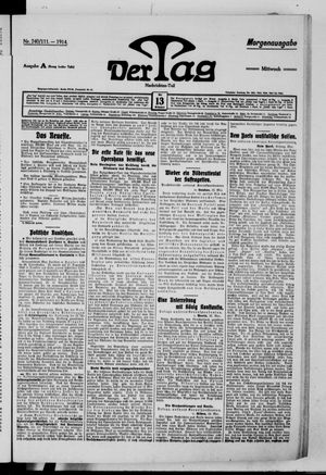 Der Tag vom 13.05.1914
