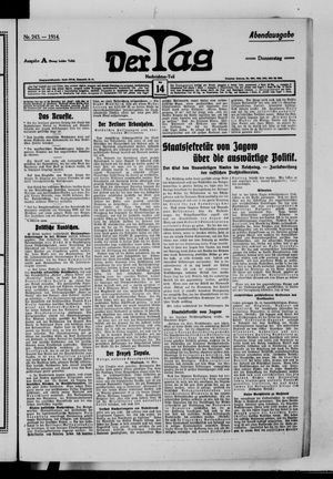 Der Tag vom 14.05.1914