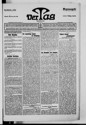 Der Tag vom 15.05.1914