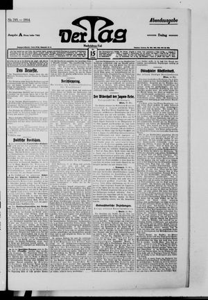 Der Tag vom 15.05.1914