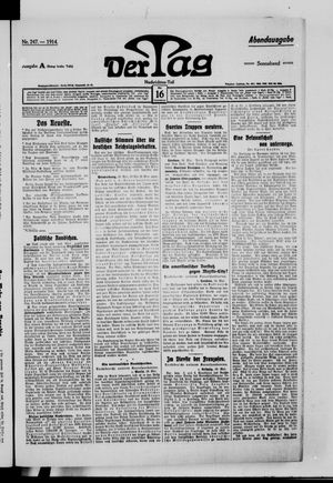 Der Tag vom 16.05.1914