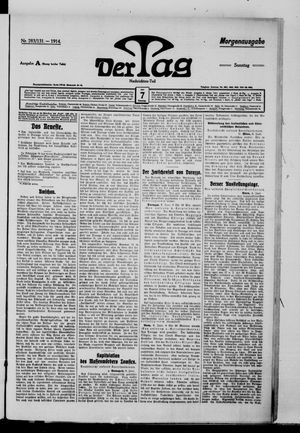 Der Tag vom 07.06.1914