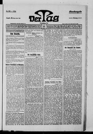 Der Tag vom 08.06.1914