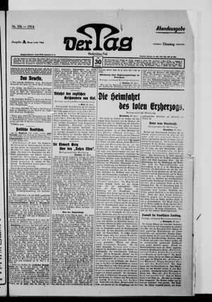 Der Tag vom 30.06.1914