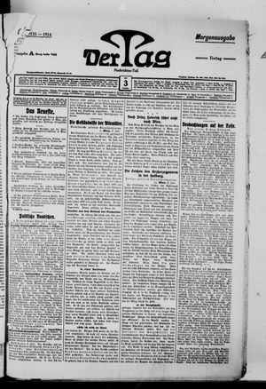 Der Tag vom 03.07.1914