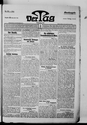 Der Tag vom 03.07.1914