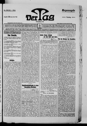 Der Tag vom 05.07.1914