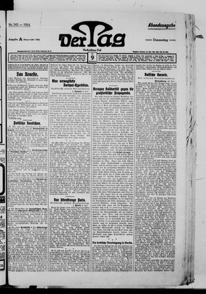 Der Tag vom 09.07.1914