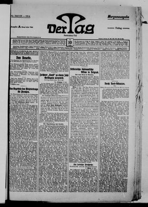 Der Tag vom 10.07.1914