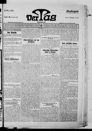 Der Tag vom 10.07.1914