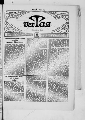 Der Tag vom 16.07.1914