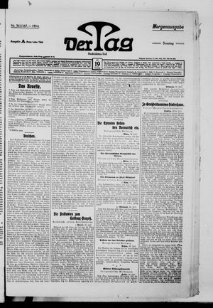 Der Tag vom 19.07.1914