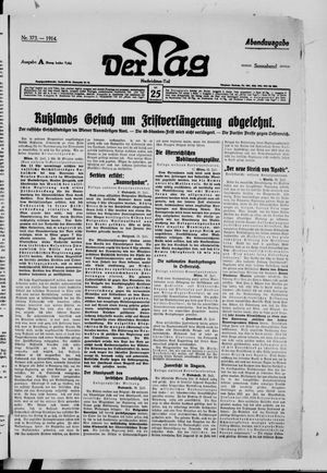 Der Tag vom 25.07.1914