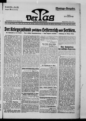 Der Tag vom 27.07.1914