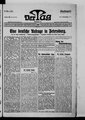 Der Tag vom 30.07.1914