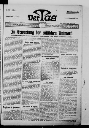 Der Tag vom 01.08.1914