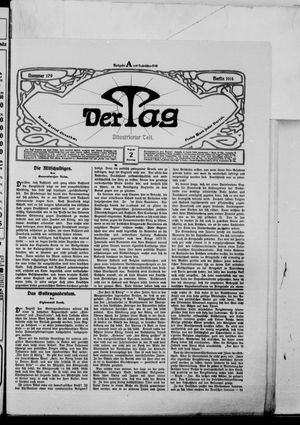 Der Tag vom 02.08.1914