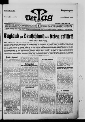 Der Tag vom 05.08.1914