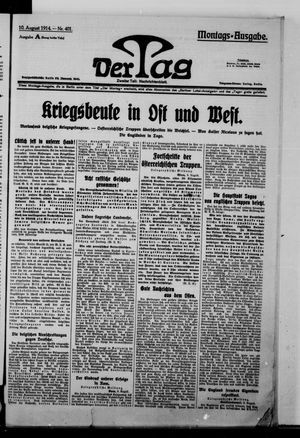 Der Tag vom 10.08.1914