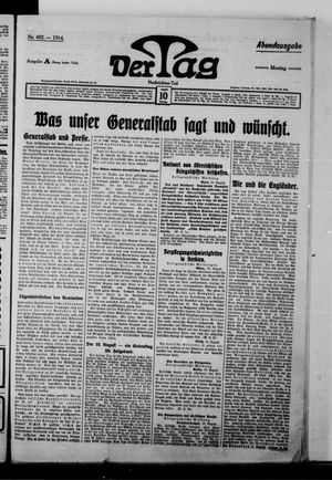 Der Tag vom 10.08.1914