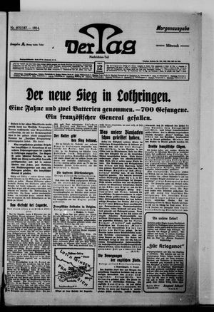 Der Tag vom 12.08.1914