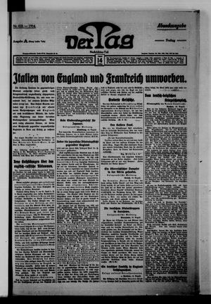 Der Tag vom 14.08.1914