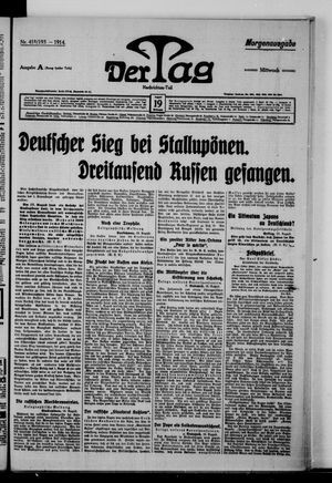 Der Tag vom 19.08.1914