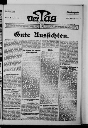 Der Tag vom 19.08.1914