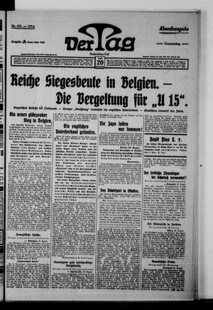 Der Tag vom 20.08.1914
