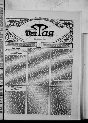 Der Tag vom 21.08.1914