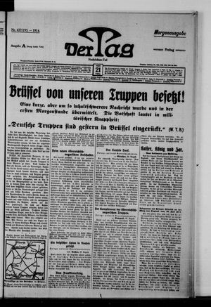 Der Tag vom 21.08.1914