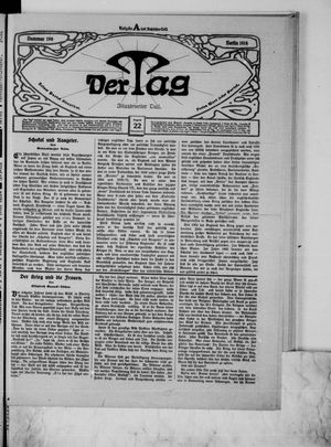 Der Tag vom 22.08.1914