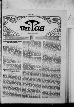 Der Tag vom 23.08.1914