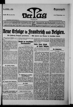 Der Tag vom 27.08.1914