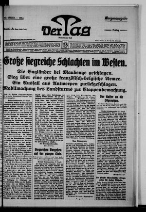 Der Tag vom 28.08.1914