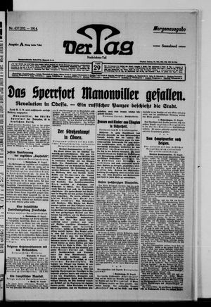 Der Tag vom 29.08.1914