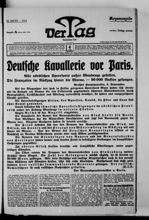 Der Tag vom 04.09.1914