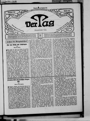 Der Tag vom 13.09.1914