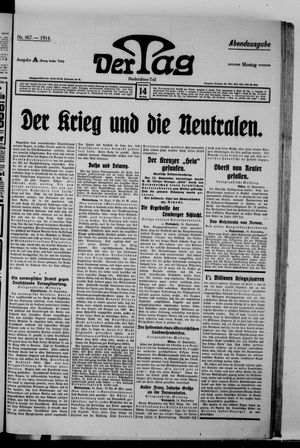 Der Tag vom 14.09.1914