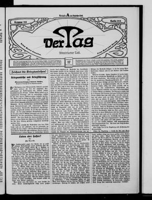 Der Tag vom 17.09.1914