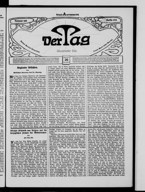Der Tag vom 26.09.1914