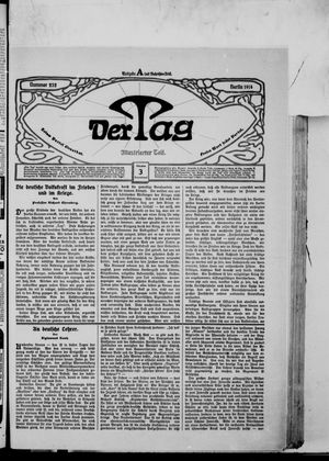 Der Tag vom 03.10.1914