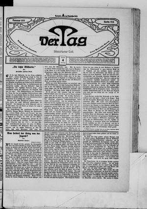 Der Tag vom 04.10.1914