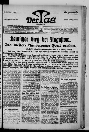Der Tag vom 04.10.1914